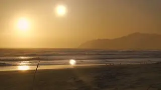 Beach at Sunset - Matte Paint and Comp practice