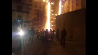 Пожар на Олимпийской Тюмень
