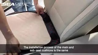 Seametal Car Seat Covers Full Set with Waterproof Leather - Installation Video 