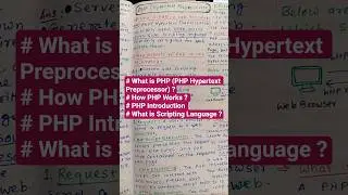 What is PHP (PHP Hypertext Preprocessor) ? l How PHP Works ? l PHP Introduction l Scripting Language