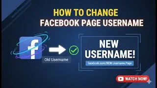 Change Username of Facebook Page | How to Change Username of Facebook Page | Learn With Sazzad