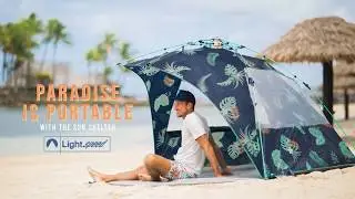 New Deep Tropics Print in Our Best-Selling Beach Tent