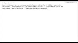 Tree Diagrams Worked Example 1
