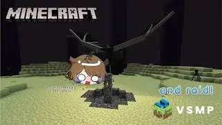 【VSMP Minecraft - End Raid】 ender dragon? yeah i'll end up dragon deez n