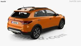 Kia Rio X-Line 2017 3D model by Hum3D.com