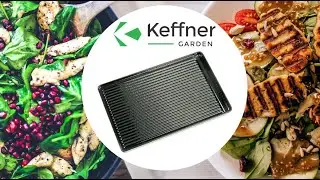 Płyty żeliwne do grillowania  Keffner - ryflowana, gładka