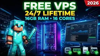 FREE VPS LIFETIME 2026 | 16GB RAM | 16 Cores | 24/7