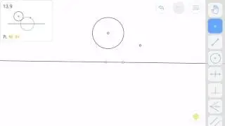 Euclidea 13.9 (Nu 9) Solution [incomplete] walkthrough