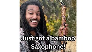 My first Bamboo saxophone!