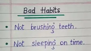 Bad habits in English #bad #habits #english