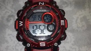 How to change the date on the armitron watch?