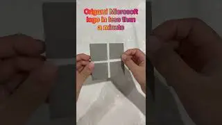 I folded an Origami Microsoft Logo in under a minute! 