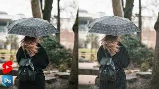 Rain Effect Photoshop Tutorial 