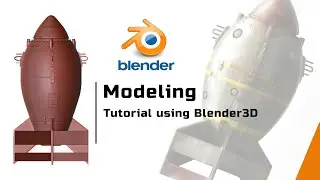 Blender Tutorial | hardsurface modeling for blender | making of rocket in blender part 1