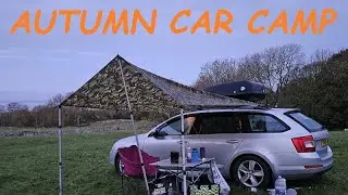 AUTUMN CAR CAMP, AT SCAR CLOSE GLAMPING. ESCAPING THE FIREWORKS.