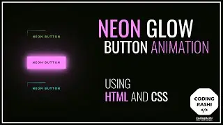 Awesome Neon Glow Button Animation Using HTML and CSS...