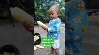 anak bayi bakar jagung #bakarjagung #jagung #shorts
