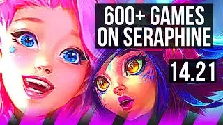 SERAPHINE & Corki vs NEEKO & Ezreal (SUP) | 3/0/8, 600+ games | KR Master | 14.21