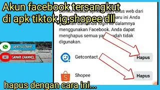 Trik mengeluarkan akun fb yg tersangkut di semua apk ig,tiktok,getcontac,apk shopee 100%ampuh