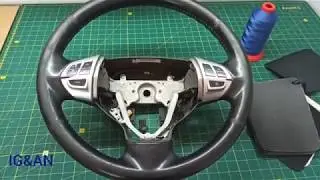 Руль Mitsubishi Lancer 10. Делаем перетяжку руля