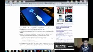 How to restore iphone 4 4.3.5,4.3.4,4.3.3 to any lower firmmware! (including error 1013 fix).mp4