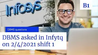 DBMS questions asked in infytq on 2/4/2021 || programming questions asked in infytq 2021 || DBMS