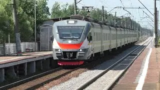 Электропоезд ЭП2Д-0062 ЦППК платформа Ядрошино