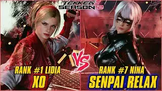 TEKKEN 8 | XO (RANK #1 LIDIA) vs SENPAI RELAX (RANK #7 NINA) | TEKKEN 8 RANKED MATCH