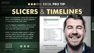 EXCEL PRO TIP: Pivot Slicers & Timelines