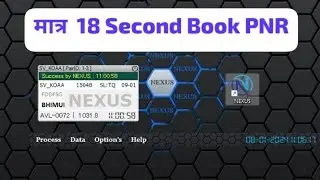 08/01/2024 👉Nexus Software Live Booking for Haad Root  / New Ruls Booking #tatkal #nexus #software