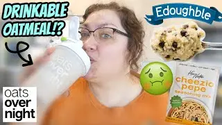 Trying Instagram Ad Food (WARNING: MOLD) | Oats Over Night, Cheezio Pepe, & Edoughble