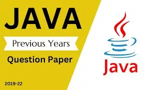 BCA 4th Sem Java Programming Previous Year Question Paper || Session 2019-22