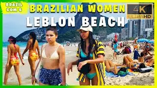 RIO DE JANEIRO: Most Beautiful Brazilian Women at LEBLON BEACH
