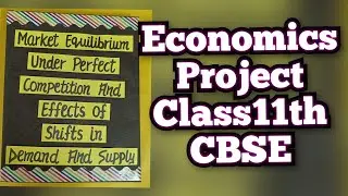 Market Equilibrium Under Perfect Competition And Effects of Shifts in Demand and Supply Class11th