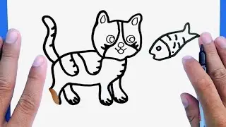 Comment dessiner un animal #Chats #poissons