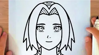 HOW TO DRAW SAKURA HARUNO