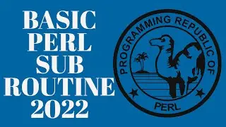 Perl Sub Routine - Beginners Programming Tutorial 2022