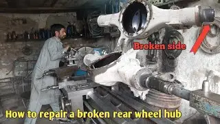 Repairing broken rear wheel hub and complete Fitting video