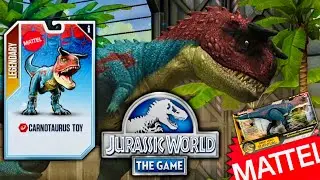 NEW JURASSIC WORLD THE GAME MATTEL CARNOTAURUS TOY UPDATE !! 
