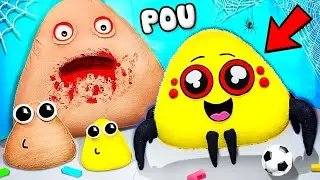 POU REVENGE - BABY SPIDER POU.EXE - Boss Fight - (Plush Story) Roblox