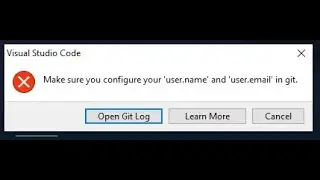 git configuration in vscode 