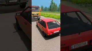 ВЫДЕРЖИТ ЛИ ВОСЬМЕРКА СТОЛКНОВЕНИЕ С ГРУЗОВИКОМ в BeamNG Drive