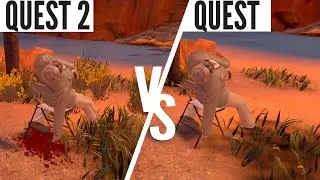 Arizona Sunshine Quest 2 vs Quest 1 Graphics Comparison