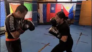 Naynay Versus Tazz MMA Sparring Round