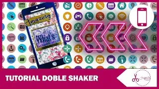 Tutorial DOBLE SHAKER 📱 | Móvil / Celular SCRAPBOOKING | JUGASA