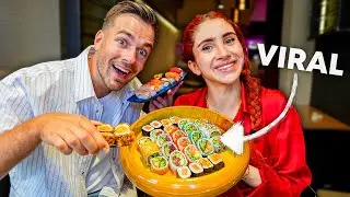 Ich teste das VIRALE SUSHI von MIKASA 🍣🤔 (All You Can Eat)
