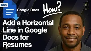 How to Add a Horizontal Line in Google Docs for Resumes – Clean Formatting Tip