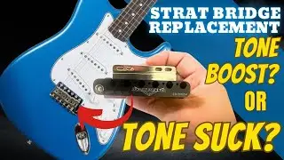Fender Stratocaster Replacement Bridge installatio, Demo and Review Super-Vee Blade Runner Tremolo