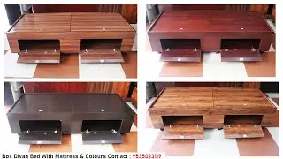 Box Divan Bed With Mattress & Colours Available On Popular Furniture's Mathikere Bangalore