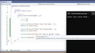 12  Get user input in C#